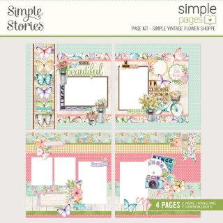 Picture of Simple Stories Simple Pages Scrapbooking Page Kit- Simple Vintage Flower Shoppe, 91τεμ