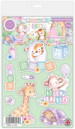 Picture of Craft Consortium Σετ με Διάφανες Σφραγίδες  - Little Ones, Animals, 9τεμ.