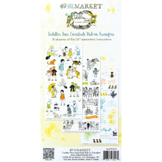 Picture of 49 & Market Rub-On Transfer Set Φύλλα Μεταφοράς Εικόνας 15 x 30.5 cm - Toddler Time, Essentials, 3τεμ.