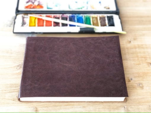 Picture of Journal Shop Fabriano Artistico Watercolor Journal, Landscape - Χειροποίητο Δετό Journal 100% Βαμβάκι 300gsm, Καφέ 