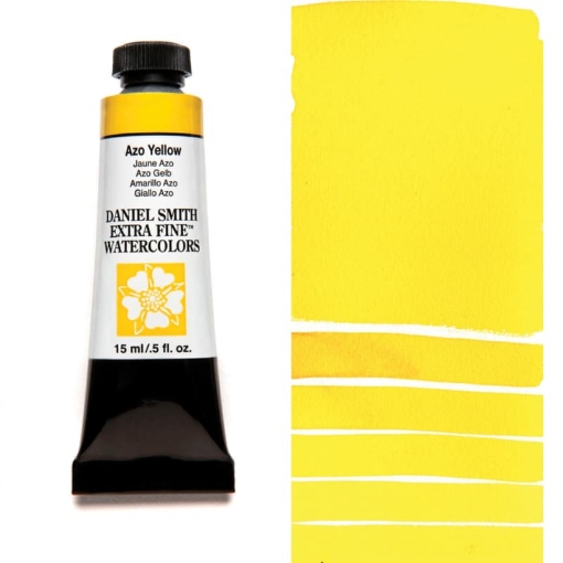 Picture of Daniel Smith Extra Fine Tubes Χρώμα Ακουαρέλας Σωληνάριο - Azo Yellow
