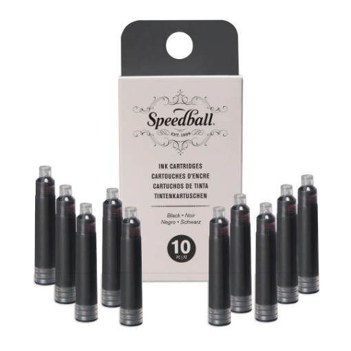 Picture of Speedball -Αμπούλες Μελάνης για Πένα - Μαύρο (10τμχ)