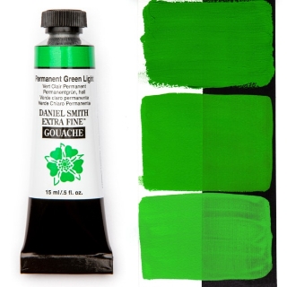 Picture of Daniel Smith Extra Fine Gouache 15ml - Permanent Green Light