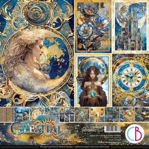 Picture of Ciao Bella Μπλοκ Scrapbooking Διπλής Όψεως 12” x 12” - Celestial 