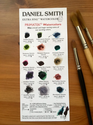 Picture of Daniel Smith Extra Fine Watercolors Dot Card Κάρτα Δοκιμής - Primatek, 15 Χρώματα