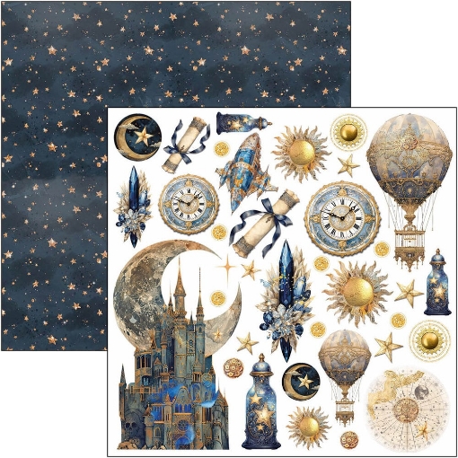 Picture of Ciao Bella Fussy Cut Pad - Μπλοκ Με Σχέδια Κοπής 6" x 6" - Celestial 