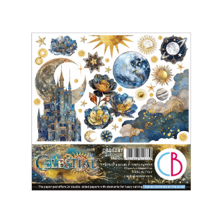 Picture of Ciao Bella Fussy Cut Pad - Μπλοκ Με Σχέδια Κοπής 6" x 6" - Celestial 