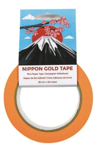 Picture of Nippon Gold Masking Tape  - Ταινία από Ριζόχαρτο για Ακουαρέλα, 38mm x 50m 