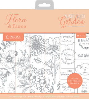 Picture of Crafter’s Companion Foil Transfers | Φύλλα Μεταφοράς με Foil – Nature’s Garden: Flora & Fauna, 24τεμ.