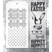 Picture of Stampers Anonymous Tim Holtz Σετ με Σφραγίδες και Στένσιλ - Hipster Bunny, 6τεμ.  