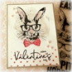 Picture of Stampers Anonymous Tim Holtz Σετ με Σφραγίδες και Στένσιλ - Hipster Bunny, 6τεμ.  