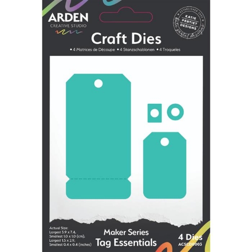 Picture of Arden Creative Studio Craft Μήτρες Κοπής - Maker Series, Tag Essentials, 4τεμ.