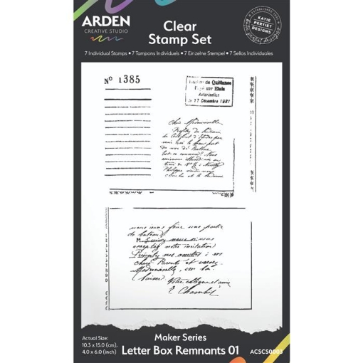 Picture of Arden Creative Studio Craft Διάφανες Σφραγίδες - Maker Series, Letter Box Remnants 01, 7τεμ.  