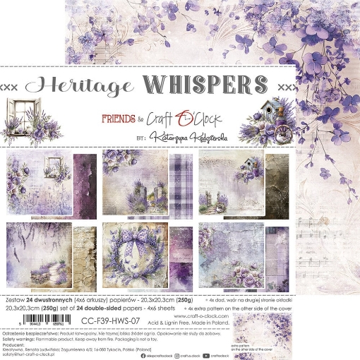 Picture of Craft O'Clock  Συλλογή Χαρτιών  Scrapbooking 8" x 8"  - Heritage Whispers 