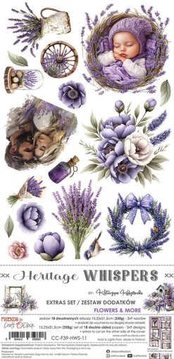 Picture of Craft O'Clock  Extras Set Διακοσμητικά Εφήμερα- Heritage Whispers , Flowers & More