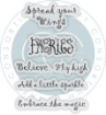 Picture of Craft Consortium Διάφανες Σφραγίδες A6 - Faeries, Sentiments, 6τεμ.   
