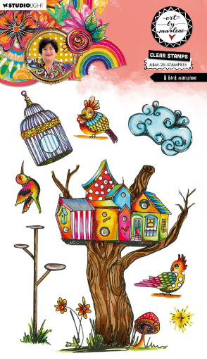Picture of Studio Light Art By Marlene Rubber Σφραγίδες Nr 815 - A Bird Mansion, 8τεμ.
