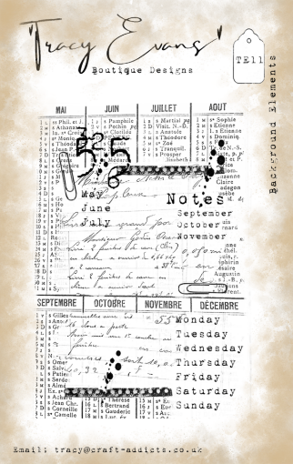 Picture of Tracy Evans Boutique Designs Σφραγίδα A7 - Background Elements
