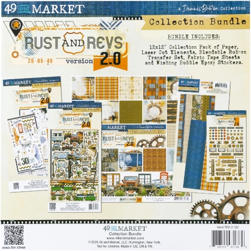 Picture of 49 & Market Collection Bundle Συλλογή Scrapbooking 12" x 12" - Rust & Revs 2.0 
