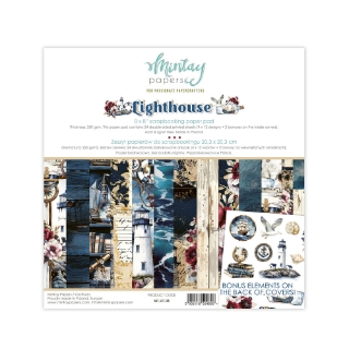 Picture of Mintay Papers Μπλοκ Scrapbooking Διπλής Όψης 8'' X 8" - Lighthouse