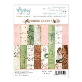Picture of Mintay Papers Add-On Μπλοκ Scrapbooking Διπλής Όψης 6'' X 8" - Music Garden