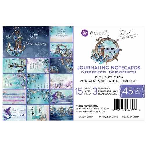 Picture of Prima Marketing Journaling Cards | Διακοσμητικές Κάρτες 4" x 6" – A Mermaid’s Tale, 45τεμ.