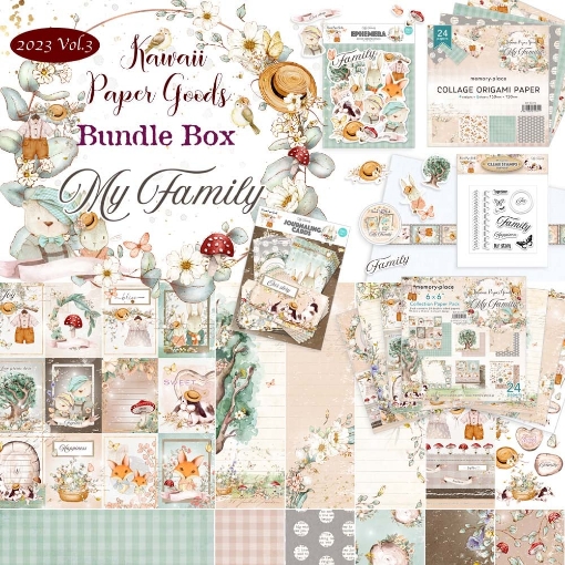 Picture of Memory Place Kawaii Bundle Kit Scrapbooking - My Family, 90τεμ.