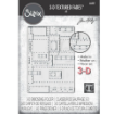 Picture of Sizzix Tim Holtz 3D Texture Fades Embossing Folder A5 - Foundry Large