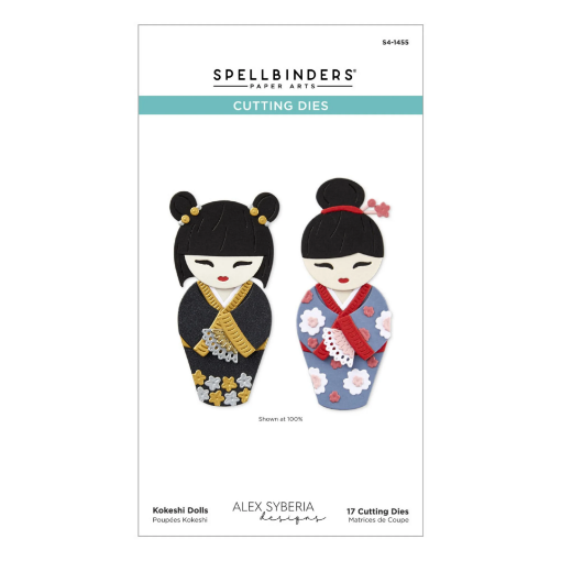 Picture of Spellbinders Etched Dies - Spring in Kyoto, Kokeshi Dolls, 17pcs