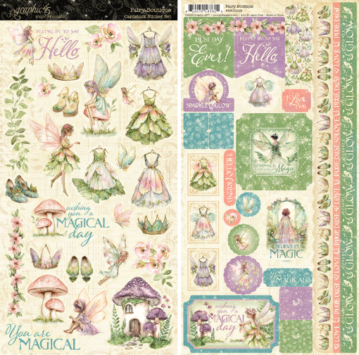 Picture of Graphic 45 Cardstock Stickers - Fairy Boutique, 2pcs