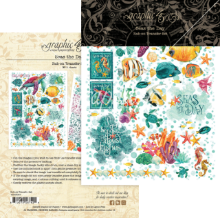 Picture of Graphic 45 Rub-On Φύλλα Μεταφοράς Εικόνας 6" x 8" - Seas the Day, 2τεμ. 