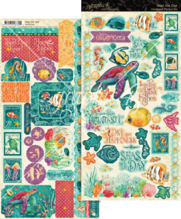 Picture of Graphic 45 Cardstock Αυτοκόλλητα - Seas The Day, 2τεμ. 