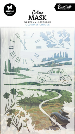 Picture of Studio Light Essentials Collage Mask Στένσιλ 6" x 8" - Nr. 365 Oldtimer Chique