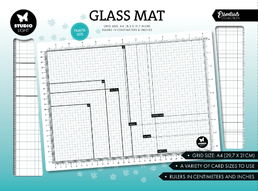 Picture of Studio Light Essentials Glass Mat Non Magnetic A4  - Γυάλινη Επιφάνεια Εργασίας 33 x 25 cm - Travel Size