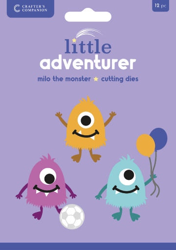 Picture of Crafter's Companion Μήτρες Κοπής - Little Adventurer, Milo the Monster, 12τεμ.  