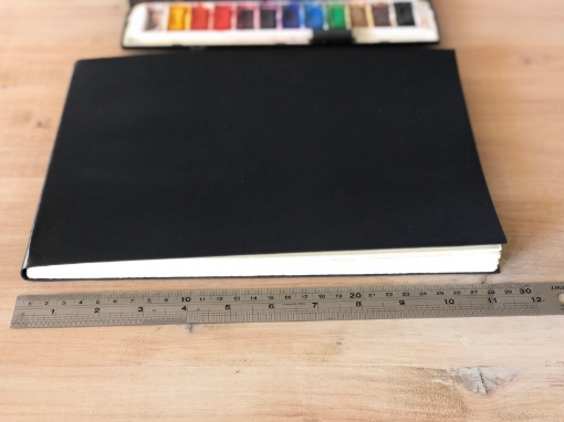 Picture of Journal Shop Fabriano Artistico Watercolor Journal, Landscape - Χειροποίητο Δετό   100% Βαμβάκι 300gsm, Μαύρο 20 x 28 cm