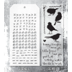 Picture of Stampers Anonymous Tim Holtz Stamp & Stencil Set | Σετ Σφραγίδων και Στένσιλ – Silhouette Birds