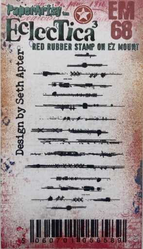 Picture of Paper Artsy Eclectica3 Seth Apter Cling Stamp - Σφραγίδα Rubber 3" x 2" - Mini 68