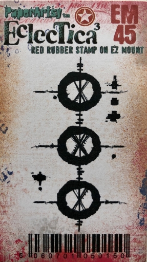 Picture of Paper Artsy Eclectica3 Seth Apter Cling Stamp - Σφραγίδα Rubber 3" x 2" - Mini 45