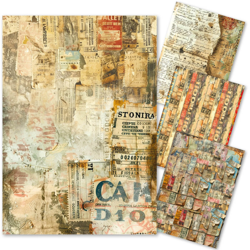 Picture of Ciao Bella Lumania Ριζόχαρτο Decoupage & Mixed Media A4 – Journey Ahead, 4τεμ. 