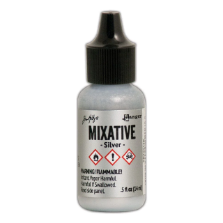 Picture of Tim Holtz Alcohol Ink Mixative Μεταλλικό Μελάνι Οινοπνεύματος 14ml – Silver 🩶
