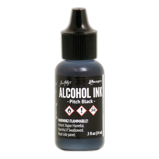 Picture of Tim Holtz Alcohol Ink Μελάνι Οινοπνεύματος 15ml – Pitch Black 🖤