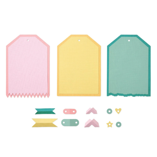 Picture of Sizzix Thinlits Die Μήτρες Κοπής - Snap and Swap, Large Tags, 17τεμ. 