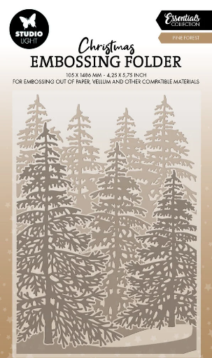 Picture of Studio Light Embossing Folder Μήτρα Για Ανάγλυφα - Pine Forest Christmas