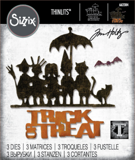 Picture of Sizzix Thinlits Μήτρες Κοπής by Tim Holtz - Trick-or-Treat, 3τεμ. 