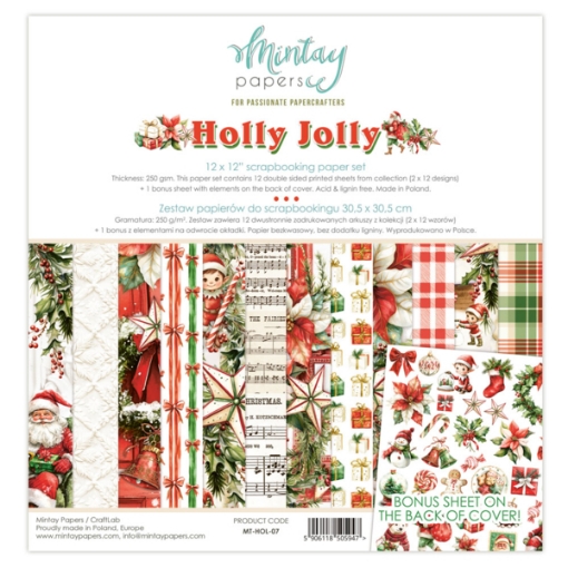 Picture of Mintay Papers Συλλογή Scrapbooking 12''x12'' - Holly Jolly