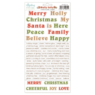 Picture of Mintay Papers  Αυτοκόλλητα - Holly Jolly, Words, 69τεμ.  