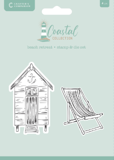 Picture of Crafter’s Companion Coastal Beach Retreat Stamp & Die Set, 4 pcs