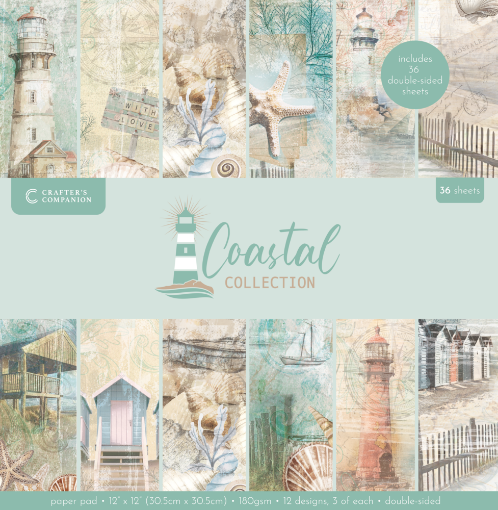 Picture of Crafter’s Companion Coastal | Μπλοκ Scrapbooking 12" x 12", 36 Φύλλα
