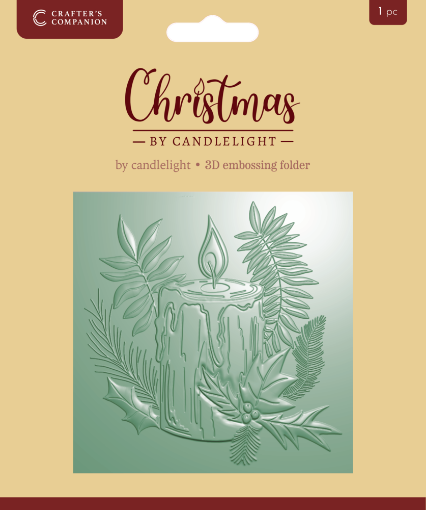 Picture of Crafter's Companion 3D Embossing Folder Μήτρα Για Ανάγλυφα - Christmas by Candlelight   